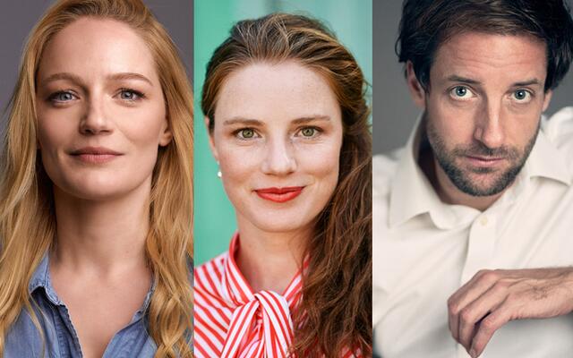 Drei SchauspielerInnen aus Ungenach: Angela und Michaela Schausberger sowie Dominik Maringer haben auswärts Karriere gemacht. | Foto: GUK