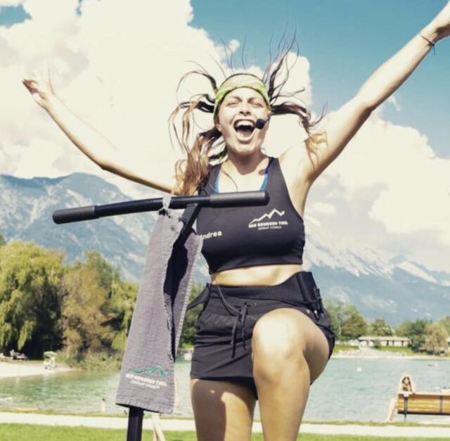 Trainerin Andrea sorgte für viel Motivation! | Foto: Wir bewegen Tirol