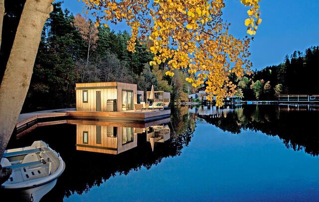 Der neue Renner im Ferienparadies: "Floating Homes" – das schwimmende Campingquartier. | Foto: Natterer See