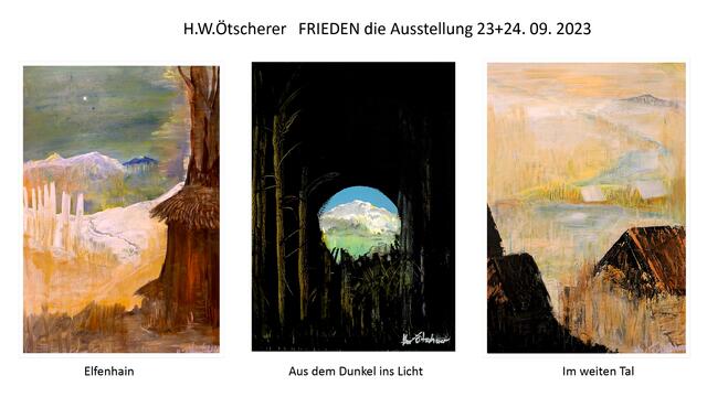 H.W.Ötscherer -Werke in Acryl  | Foto: H.W.Ötscherer