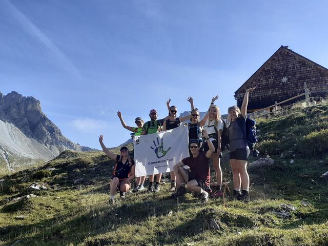 Generation Earth zu Besuch auf der Franz Fischer Hütte (c) Lisa Reggentin