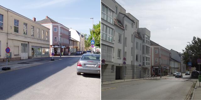 Damals &amp; heute in der Laaer Straße 14 | Foto: Wolfgang Messenbüchel/Museumsverein Korneuburg