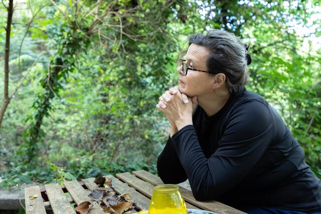 "Manchmal wird man ausgesucht, um die Geschichte von jemandem zu schreiben", stellt die Schriftstellerin im Gespräch fest.  | Foto: Jorij Konstantinov