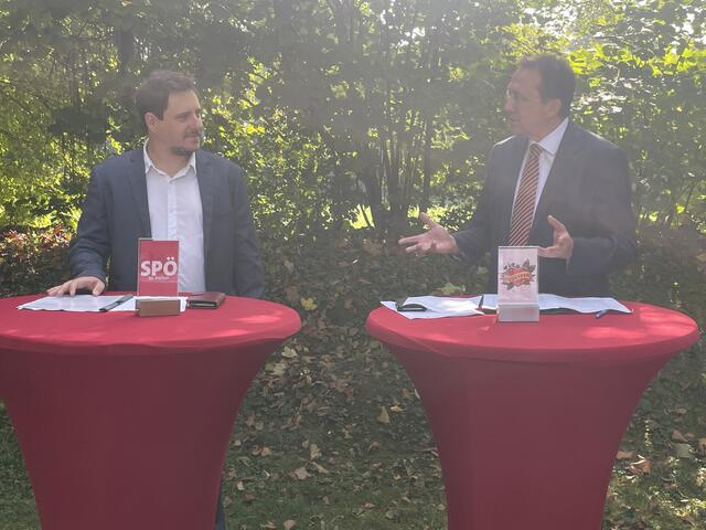 Matthias Stadler zieht gemeinsam mit Gregor Unfried Bilanz über die bisherige Zeit in St. Pölten.