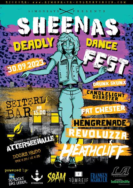„Sheena's deadly dance fest“ am 30. September ab 18 Uhr in der Atterseehalle. | Foto: SimonSays Kunst- und Kulturverein 
