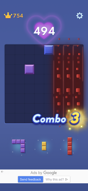 Unser App-Tipp der Woche Block Blast verbindet die Elemente von Block-Puzzle und Brick-Breaker-Spielen. Block Blast ist wie Gehirnjogging am Smartphone. | Foto: Screenshot