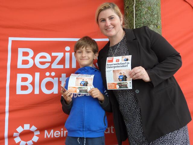 Auch die amüsante Fotobox der Bezirksblätter bereitete den BesucherInnen große Freude