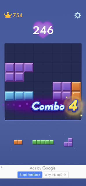 Unser App-Tipp der Woche Block Blast verbindet die Elemente von Block-Puzzle und Brick-Breaker-Spielen. Block Blast ist wie Gehirnjogging am Smartphone. | Foto: Screenshot