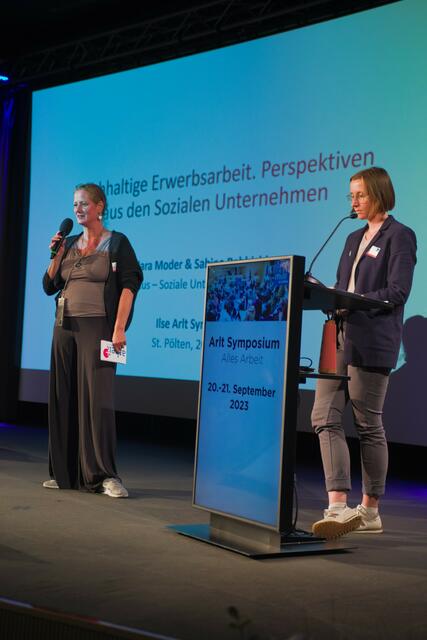  Das Arlt Symposium 2023 der Fachhochschule St. Pölten warf einen Blick auf Arbeitswelten und Arbeitsorganisation aus der Sicht der Sozialen Arbeit und von sozialen Betrieben. | Foto: FH St. Pölten / Aurelia Mohl