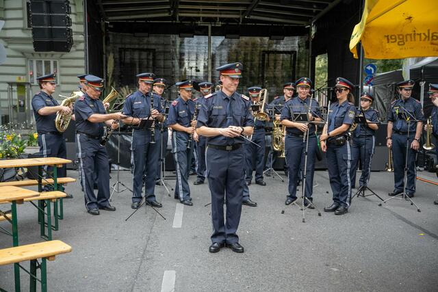 Die Blaskapelle der Polizei.  | Foto: René Brunhölzl