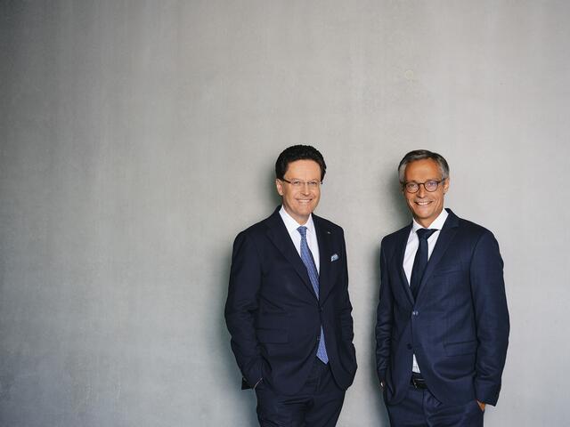 Habau Group: CEO Hubert Wetschnig mit dem neuen CFO Michael Mayer-Schütz | Foto: Philipp Horak