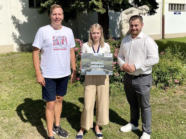 V.l.: Patrick Gasselich, Tatjana Stock und Klubobmann Philipp Stadler-Simbürger. | Foto: ÖVP Liesing