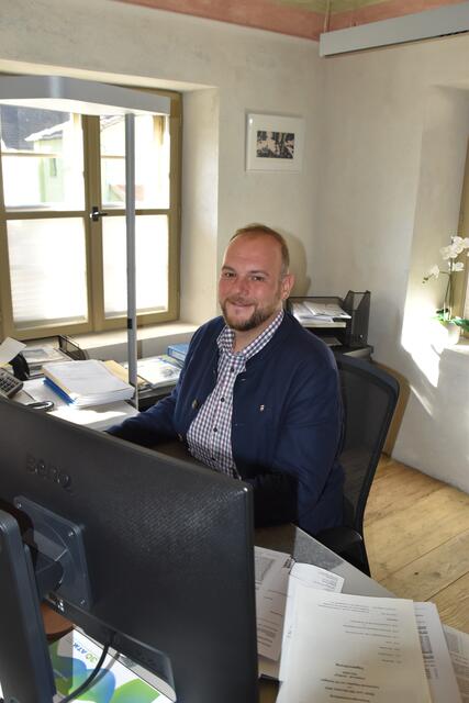 Bgm. Jürgen Schreier in seinem neuen Büro.
