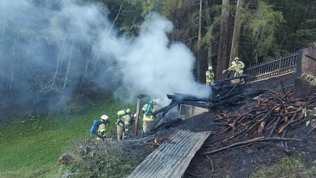 Insgesamt 60 Einsatzkräfte waren an der Brandbekämpfung beteiligt. | Foto: ZOOM.Tirol