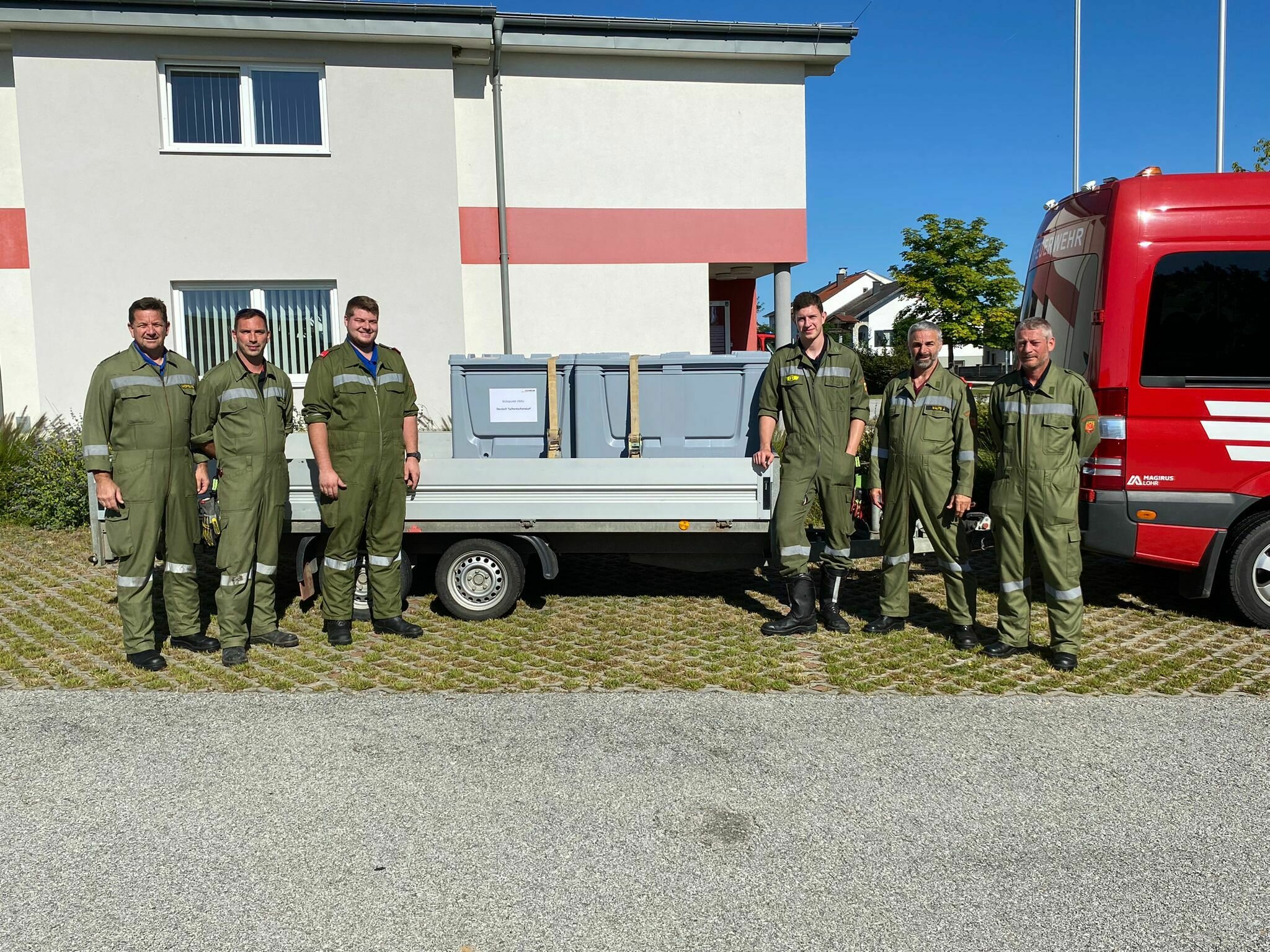 Neue Gerätschaften Wehr Deutsch Tschantschendorf speziell für