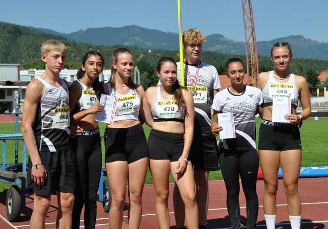 Die Leichtathleten aus Purgstall konnten bei den Österreichischen Meisterschaften in Kapfenberg mit ihren Leistungen überzeugen. | Foto: Sportunion Purgstall