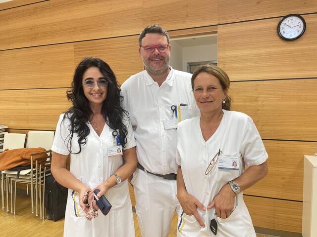 Das Radiologie-Team: Klaudia Bräuner, Johann Rogner und Simone Klein