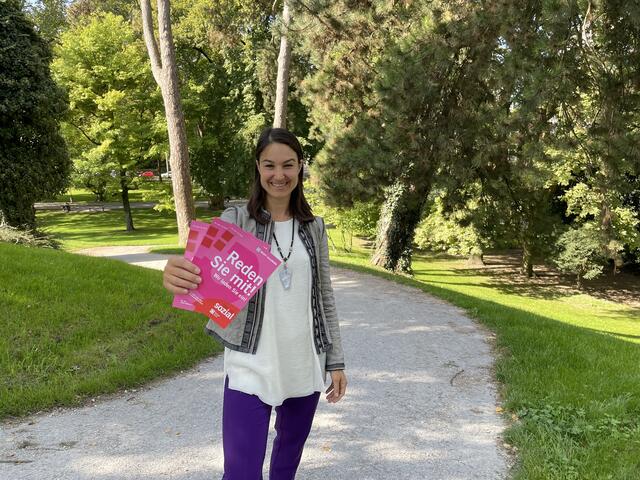 Für die Projektverantwortliche Isabel Bojanovsky ist die Partizipation der Bevölkerung ein zentraler Faktor.  | Foto: Lisa Gold