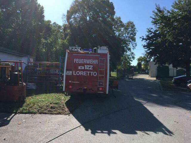 Der Besitzer konnte durch schnelles Eingreifen einen Großbrand verhindern. | Foto: FF Loretto