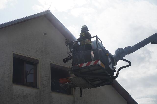 Die Oberwarter Feuerwehr im Einsatz. | Foto: Michael Strini
