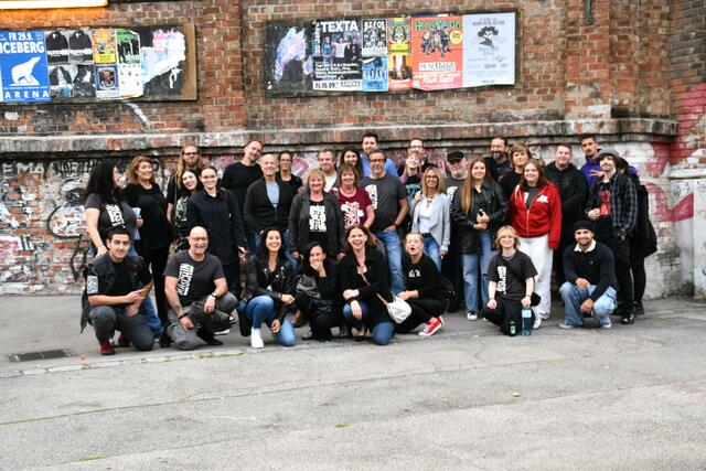 Die Fans der Fahrgemeinschaft von "Maschin". | Foto: Cherelle Marek