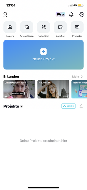 Unser App-Tipp der Woche ist CapCut. Damit kann man Videos professionell am Smartphone oder am Computer bearbeiten. Die App ist kostenlos und die Videos ohne Wasserzeichen. | Foto: Screenshot