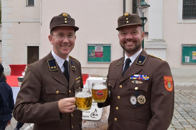 Markus Rauchecker und Harald Lechner von der FF Johannesberg. | Foto: Oskar Benisch