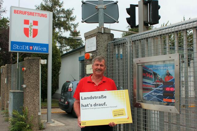 Hohenberger freut sich über den sauberen Strom. | Foto: MA20/Lorjan Polozani