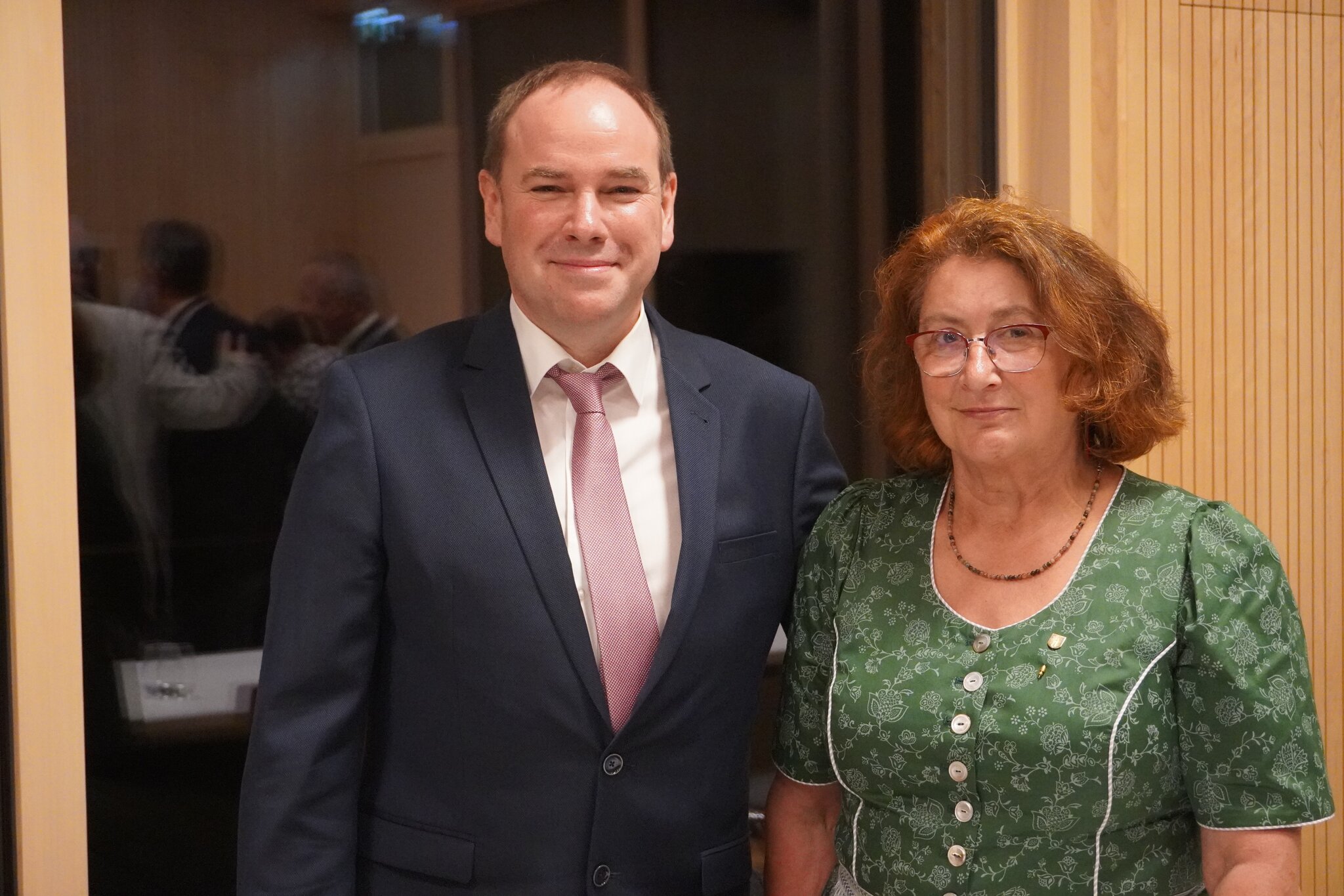 Polizist und Vater Elmar Steiner ist der neue Bürgermeister in Preding