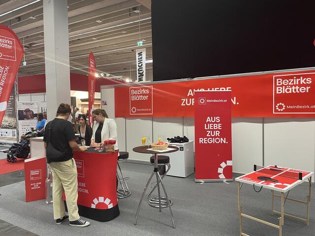 Die BezirksBlätter Tirol sind in der Messehalle A vor Ort. | Foto: BezirksBlätter