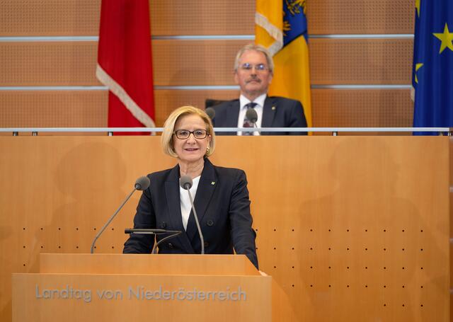 Johanna Mikl-Leitner hat gute Nachrichten zum Finanzausgleich. | Foto: NLK Pfeffer