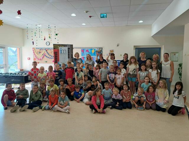 Die Kinder waren begeistert | Foto: Zweisprachige Bibliothek Kr. Minihof