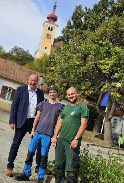 LAbg.Bgm. Johannes Mezgolits, Lehrling Philip Platzer, Lukas Schmit