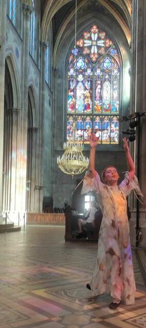 Bibel Pfad Veranstaltung 2023
Chant de Paix, 32acts_breath & fire“ Tanzmeditation in der Wiener Votivkirche 
Tatjana Christelbauer (Tanz)
 | Foto: Tatjana Christelbauer