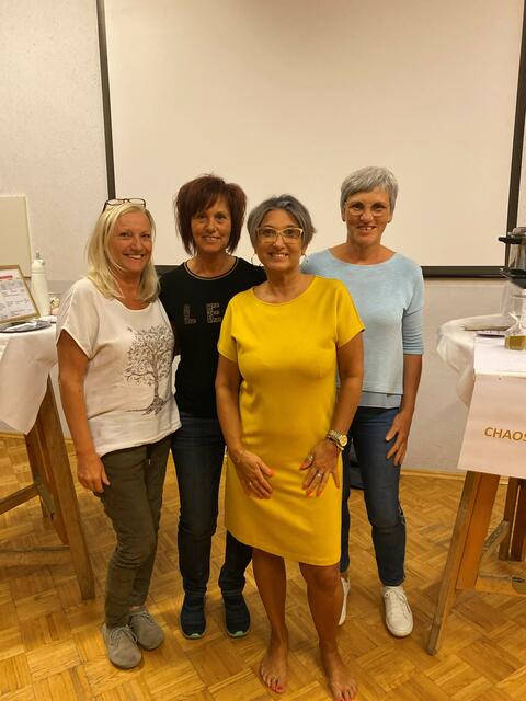 Monika Illk von der Gemeinde, Organisatorin Doris Hangweirer, Vortragende Regina Schöringhuemer und Mitorganisatorin Monika Gaubinger. | Foto: Gemeinde St. Georgen