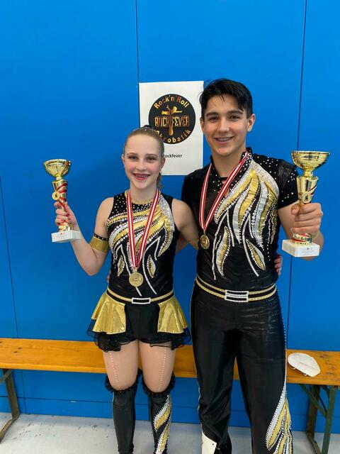 Christoph Loibner und Carmen Riedl, Sieger in der Jugendklasse | Foto: Karger