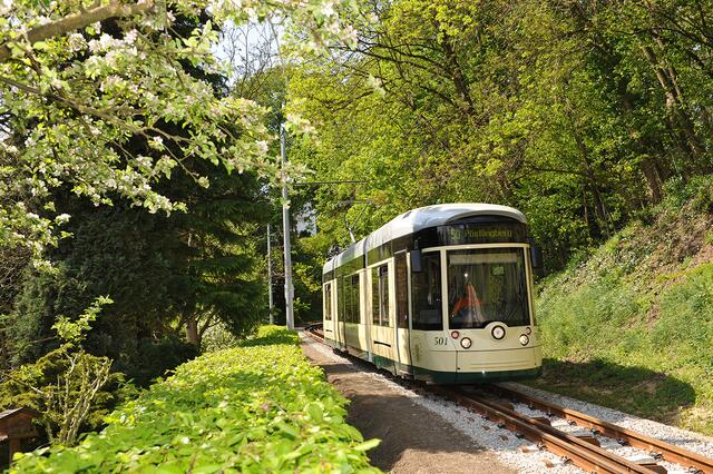 Aufgrund von Oberleitungsarbeiten wird von 10. bis 12. Oktober zwischen 9 und 16 Uhr ein Schienenersatzverkehr auf der Pöstlingbergbahn-Strecke eingerichtet. | Foto: Linz AG