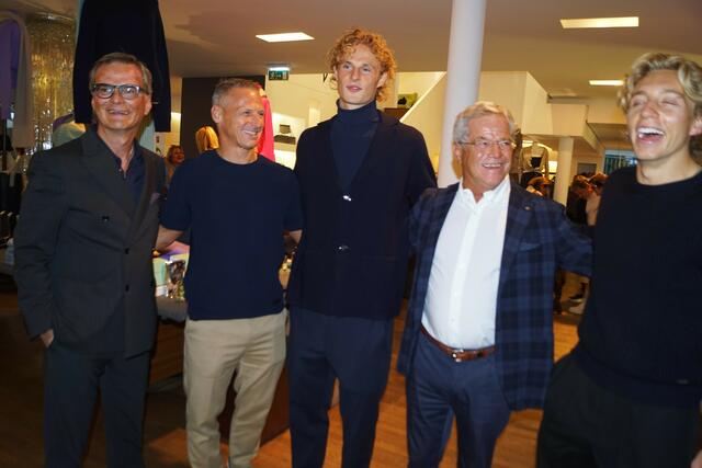 Karl Reyer jun., Stephan Reiter, Maurits Kjaergaard, Karl Reyer sen. und Mads Bidstrup.