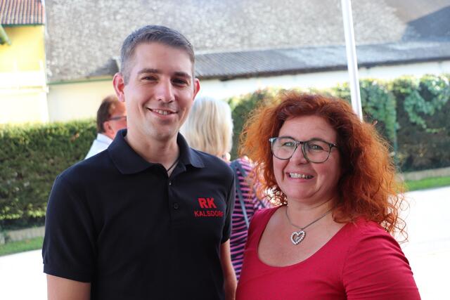 GR Sandra Goldberg mit RK-Ortsstellenleiter Mark Seybold | Foto: Edith Ertl