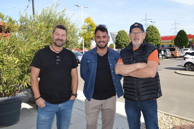 Markus Huszner, Pema Areito und Arnold Brunner