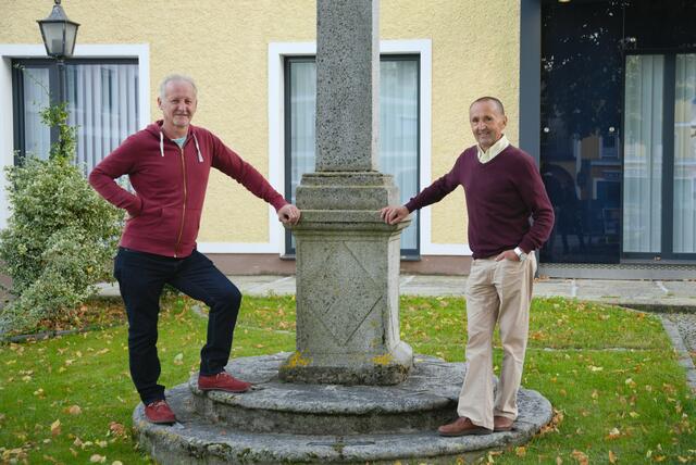 Vereinsobmann Lebenraum Donau-Ameisberg Hermann Hötzendorfer (li) und Willi Hopfner, Schriftführer im Vereinsvorstand. | Foto: Alfred Hofer