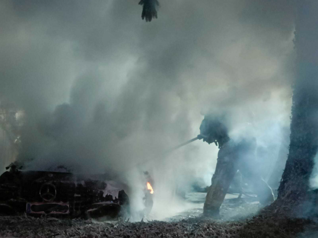 Fahrzeugbrand in Eugendorf | Foto: FF Eugendorf