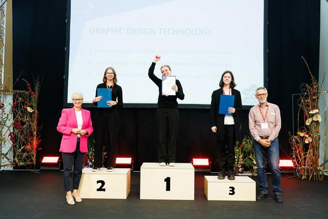 Platz eins und zwei für die Steiermark gab es bei den Grafikdesignern. | Foto: skillsAustria