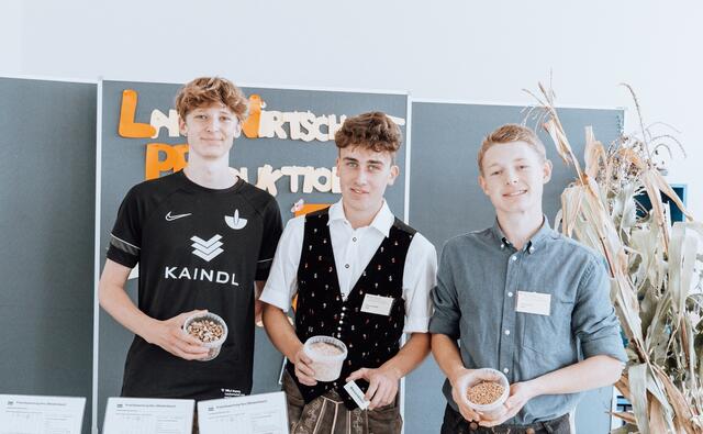 Tristan Scheibenbauer, Daniel Sommer und Gerald Auer (v.l.) | Foto: HBLA Ursprung/Alexander Schaar-Kristen 