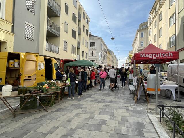 Der Bauernmarkt wurde ebenso erweitert. | Foto: Johannes Reiterits