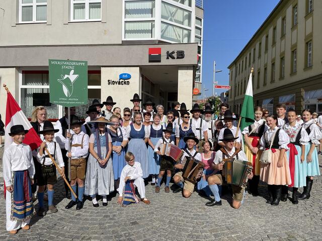 Die Volkstanzgruppe Stainz zu Gast in Tschechien. | Foto: VTG Stainz