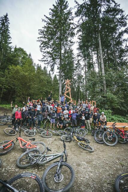 Viele Teilnehmer bei der Trailpartie. | Foto: KK