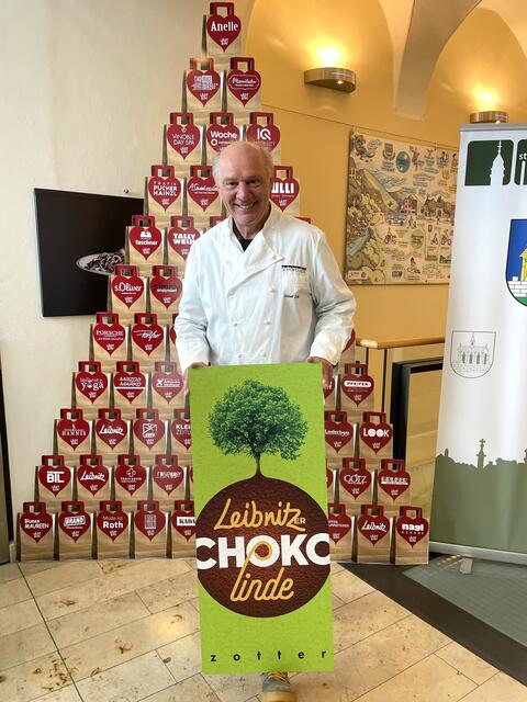 Sepp Zotter ist ein Fan der "Leibnitzer Chokolinde" | Foto: Brigitte Gady