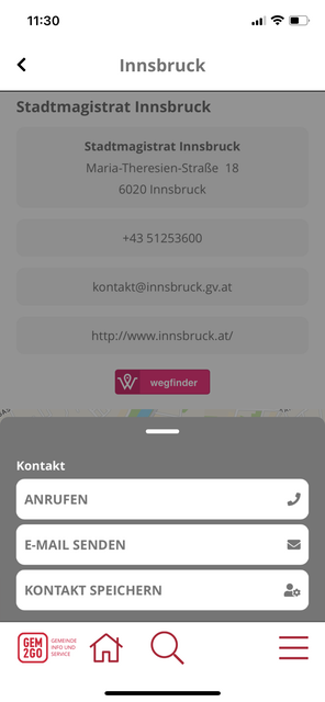 Unser App-Tipp der Woche, Gem2Go, ist die mobile Bürgerservice App. Sie bietet wichtige Informationen rund um die eigene Gemeinde.  | Foto: Screenshot
