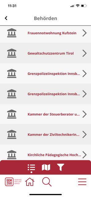 Unser App-Tipp der Woche, Gem2Go, ist die mobile Bürgerservice App. Sie bietet wichtige Informationen rund um die eigene Gemeinde.  | Foto: Screenshot